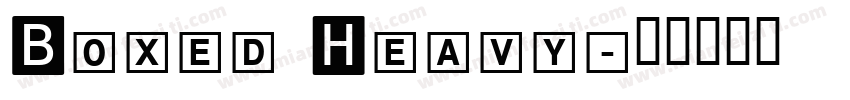 Boxed Heavy字体转换